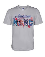 Patriotic Doodle 4th Of July American Nonnie V-Neck T-Shirt tile