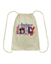 Patriotic Doodle 4th Of July American Lolly Drawstring Bag tile