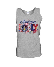 Patriotic Doodle 4th Of July American Lolly Unisex Tank tile