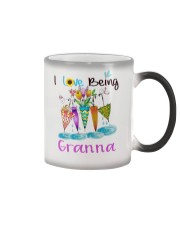Umbrella - I Love Being Granna Color Changing Mug tile