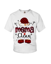 Mema Claus-Red Plaid Youth T-Shirt tile