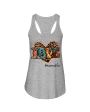 Love Meme - Leopard Heart Ladies Flowy Tank tile