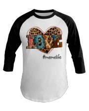 Love Meme - Leopard Heart Baseball Tee tile