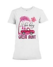I Love Being Great Aunt - Happy Premium Fit Ladies Tee tile