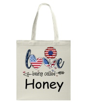 Love Being Called Honey Flag Tote Bag tile
