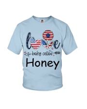 Love Being Called Honey Flag Youth T-Shirt tile