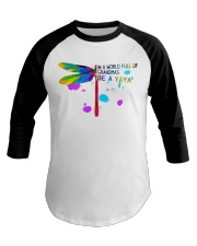 Dragonfly - Be A Yaya Baseball Tee tile