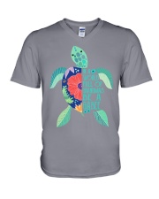Turtle - Be A Beega V-Neck T-Shirt tile