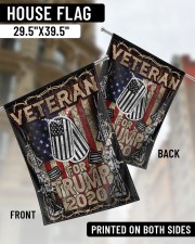 Veteran For Trump 29.5"x39.5" House Flag aos-house-flag-29-5-x-39-5-ghosted-lifestyle-02