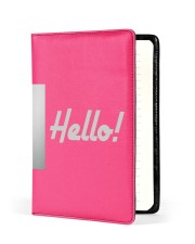 Hello Medium - Leather Notebook front