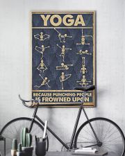 Yoga because punching people is frowned upon 11x17 Poster lifestyle-poster-7