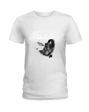 Cat OCD old cranky dangerous Ladies T-Shirt tile