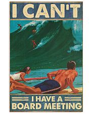 Surfing I cant I have a board meeting Poster 11x17 Poster front