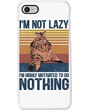 Cat Im highly motivated to do nothing Shirt Phone Case tile