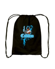Cudlino Splattered Paint Logo Collection Drawstring Bag back