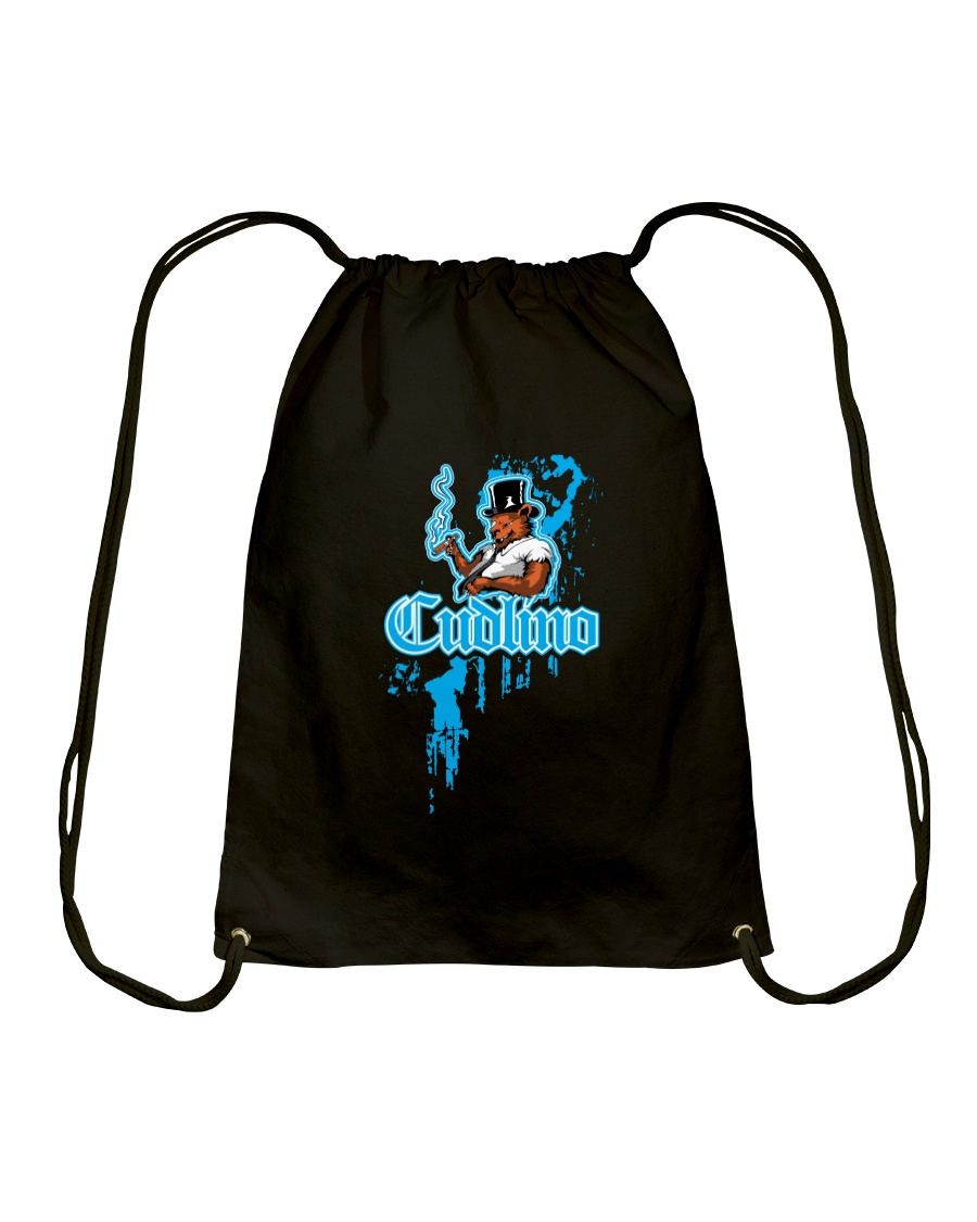 Cudlino Splattered Paint Logo Collection Drawstring Bag