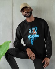 Cudlino Splattered Paint Logo Collection Crewneck Sweatshirt apparel-crewneck-sweatshirt-lifestyle-front-08