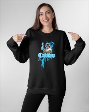 Cudlino Splattered Paint Logo Collection Crewneck Sweatshirt apparel-crewneck-sweatshirt-lifestyle-front-11
