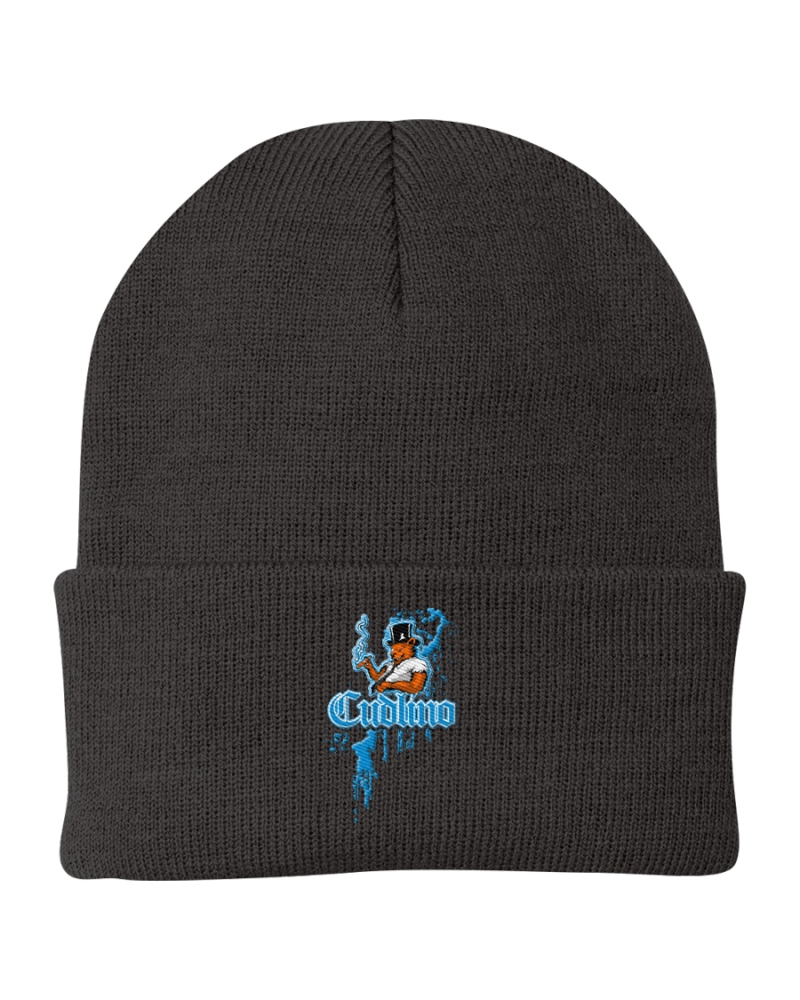 Cudlino Splattered Paint Logo Collection Knit Beanie