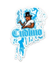Cudlino Splattered Paint Logo Collection Sticker tile