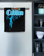 Cudlino Splattered Paint Logo Collection Hand Towel aos-towelhands-front-lifestyle-03