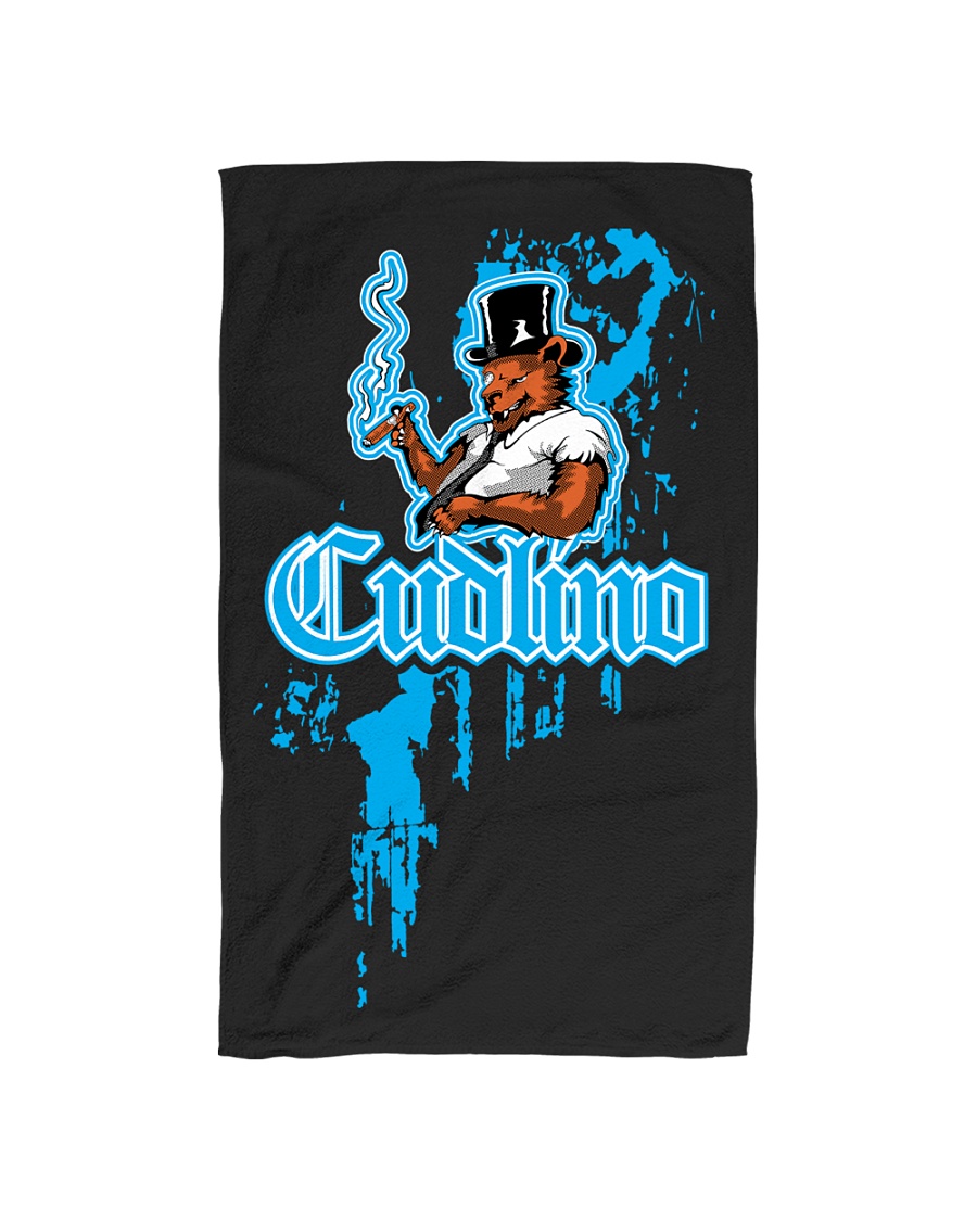 Cudlino Splattered Paint Logo Collection Hand Towel