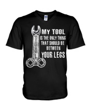 My Tool should be between your legs V-Neck T-Shirt thumbnail