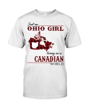 Just An Ohio Girl In Canadian World Classic T-Shirt front