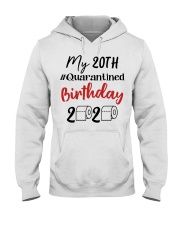 20th Birthday Quarantined 20 Year Old Hooded Sweatshirt thumbnail