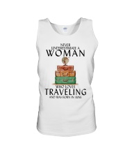 Woman Traveling June Unisex Tank thumbnail