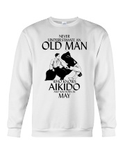 Never Underestimate Old Man Aikido May Crewneck Sweatshirt thumbnail
