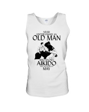 Never Underestimate Old Man Aikido May Unisex Tank thumbnail