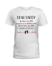 This Father's Day I'll Be Snuggled Up In Mommy's T Ladies T-Shirt thumbnail