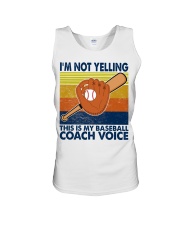 I'm Not Yelling This Is My Baseball Coach Voice Unisex Tank tile