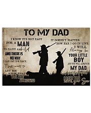 To My Dad From Son hunting 24x16 Poster front