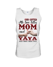 God Gifted Me Two Titles Mom And Yaya Unisex Tank thumbnail