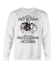 Old Woman Photography December Crewneck Sweatshirt thumbnail