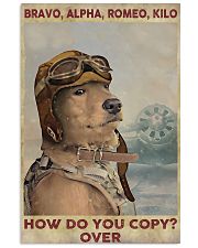 Golden retriever dog aviation 11x17 Poster front