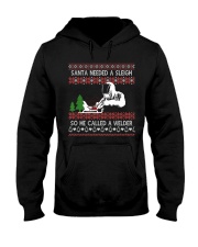 Santa Needed A Sleigh So He Called A Welder Hooded Sweatshirt thumbnail