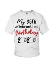 35th Birthday Quarantined 35 Year Old Youth T-Shirt thumbnail