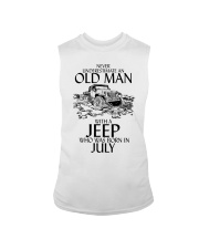 Never Underestimate Old Man Jeep July Sleeveless Tee thumbnail