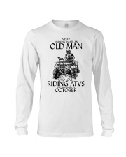 Never Underestimate Old Man ATVs October Long Sleeve Tee thumbnail