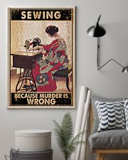 Sewing Because Murder Is Wrong 24x36 Poster lifestyle-poster-1