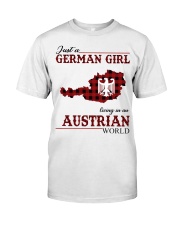 Just A German Girl In Austrian World Classic T-Shirt front