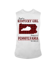 Just A Kentucky Girl In Pennsylvania World Sleeveless Tee thumbnail