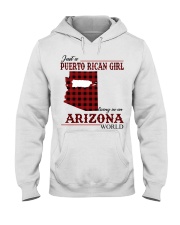 Just A Puerto Rican Girl In Arizona World Hooded Sweatshirt thumbnail