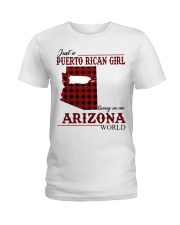 Just A Puerto Rican Girl In Arizona World Ladies T-Shirt thumbnail