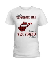 Just A Tennessee Girl In West Virginia World Ladies T-Shirt thumbnail