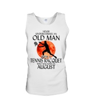 Old Man Tennis Racquet August Unisex Tank thumbnail