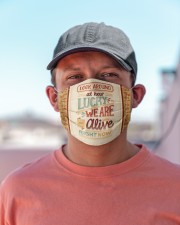 Look Around At Hour Lucky We Are Alive Right Now Cloth face mask aos-face-mask-lifestyle-06